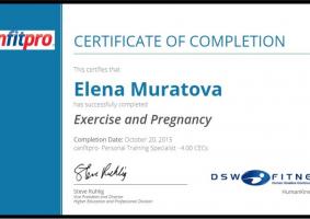 Exercise and Pregnancy Certificate